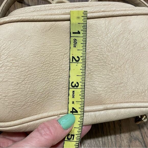 Chinese Laundry Small Backpack Cream With Large Stitch Design - Picture 15 of 15